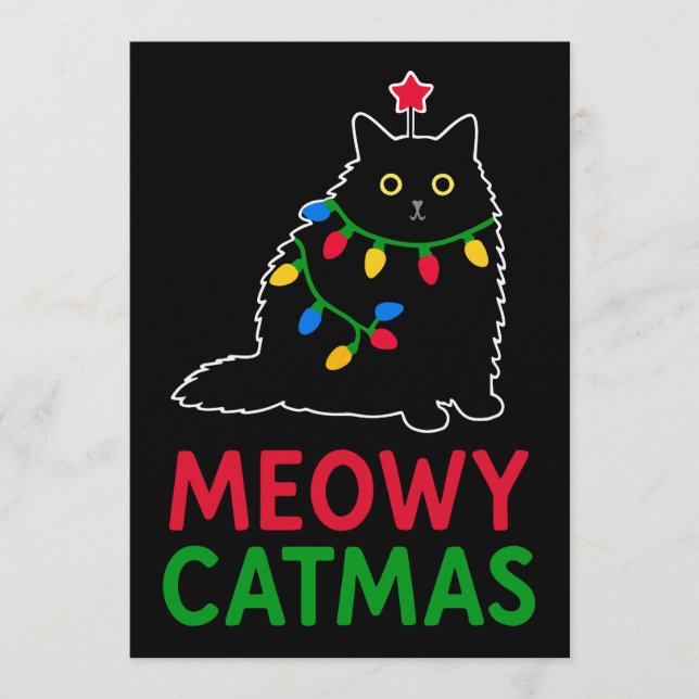 Convite Meowy Catmas (Frente)