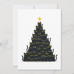 Convite Meowy Natal Feliz Catmas