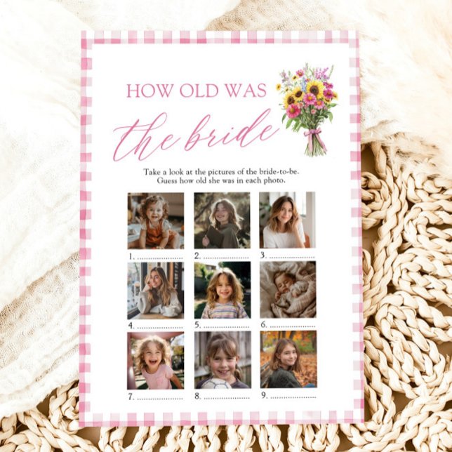 Convite Mercado de Agricultores Rosa Quantos Anos Tinha a  (Pink Farmers Market How Old Was The Bride Game)