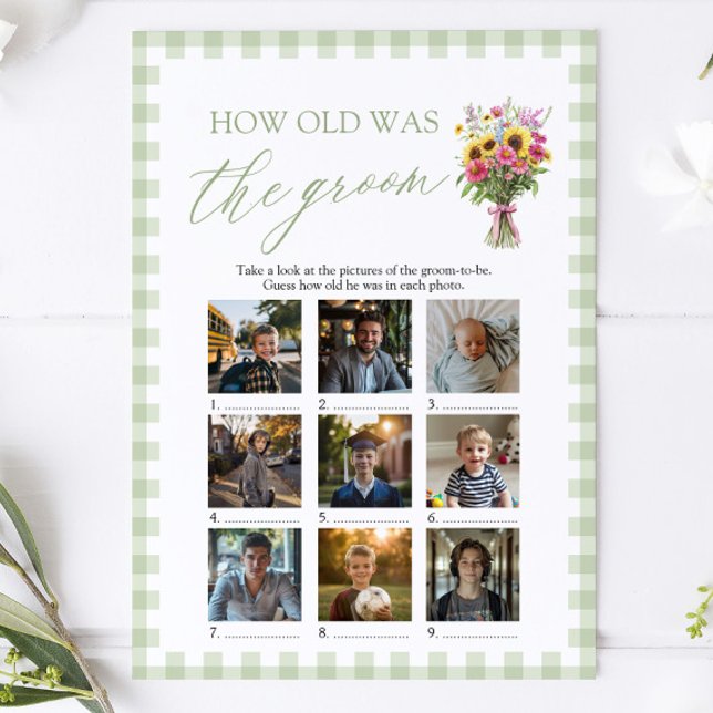 Convite Mercado de Agricultores Verdes Qual Era a Idade do (Sage Green Farmers Market How Old Was The Groom Game)