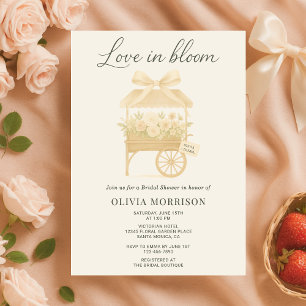 Convite Mercado de Flores Love in Bloom Arco de Noiva Chá