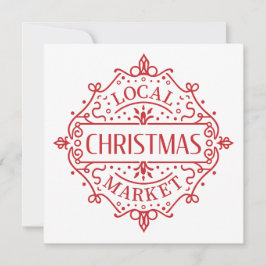 Convite Mercado de Natal local
