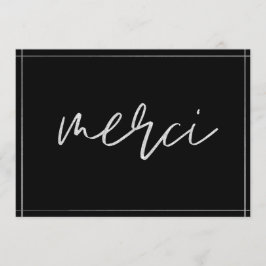 Convite Merci Personalizado De Silver Elegante Obrigado Ca