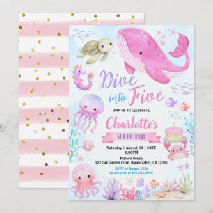 Convite Mergulhe em 'Five Under The Sea' 5º Aniversário Ro