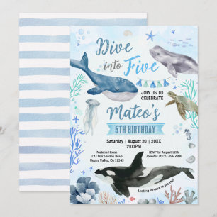 Convite Mergulhe no Aniversário de 5 anos do Five em aquar