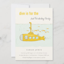 Mergulhe no Submarino Subaquático Amarelo Aniversá