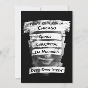 Convite Merica Humor America USA Funny Patriotismo Chicago