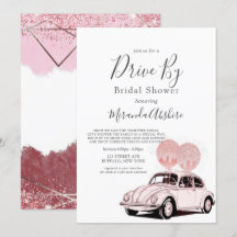Merlot Blush Pink Car Drive Por Chá de panela Invi