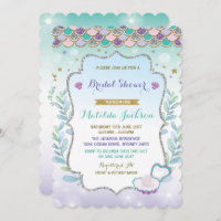 Mermaid Chá de panela Beach Ocean Party