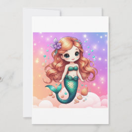 Convite mermaid illustration