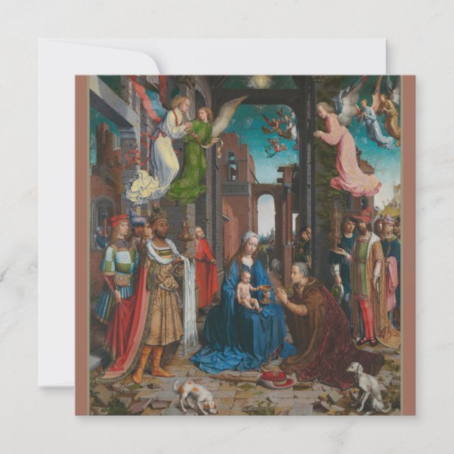 CONVITE MERRY CHRISTMAS ADORAÇÃO DO MAGI (Frente)