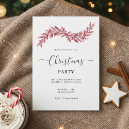 Convite Merry Christmas Card with Beautiful Christmas 