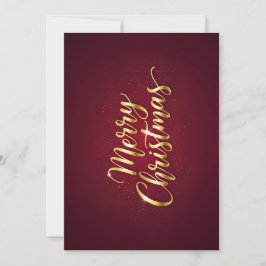 Convite  "Merry Christmas" mit goldglänzender Schrift