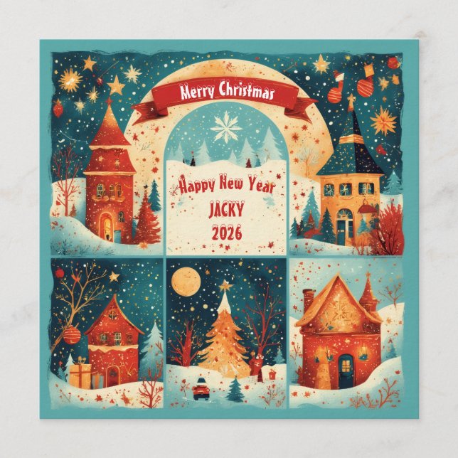 Convite Merry Christmas New Year 2026 (Frente)