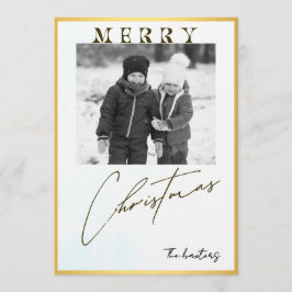 Convite Merry Christmas Personalized Photo Holiday