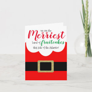 Convite merry fruitcakes funny Santa Christmas party