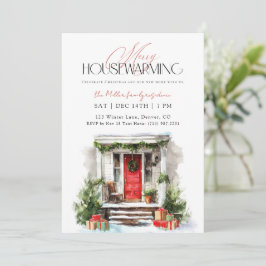 Convite Merry Housewarming Christmas Housewarming