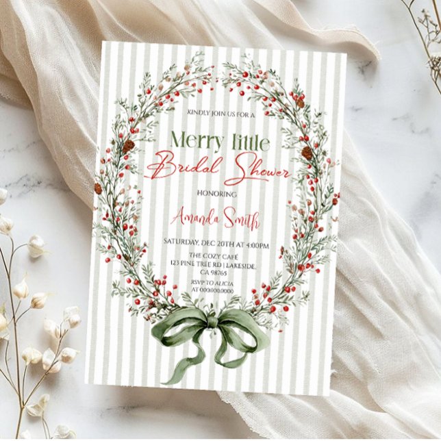Convite  Merry little botanical Bridal shower Invitation (Criador carregado)