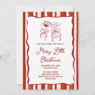 Convite Merry little Christmas Party Invitation