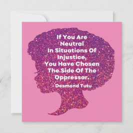 Convite Mês da História Negra - Desmond Tutu