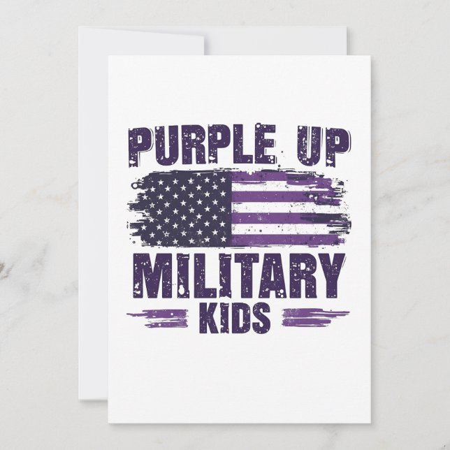 Convite Mês de Awreness Militar Roxo (Frente)