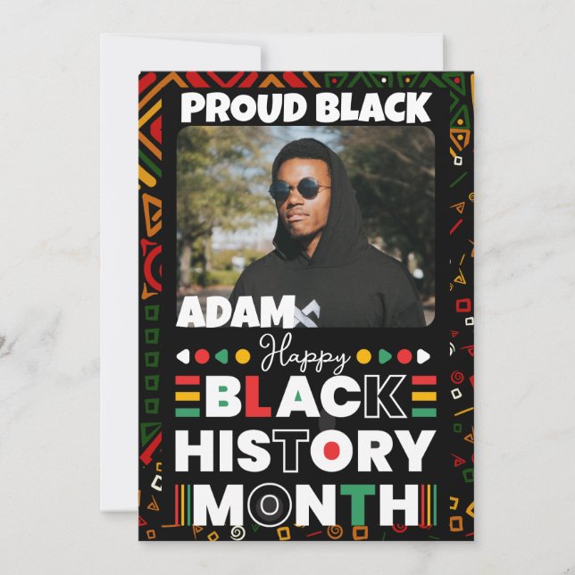 Convite Mês do Histórico Negro Ortoso Personalizado (Frente)