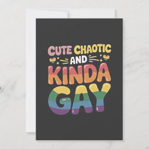 Convite Mês do Orgulho LGBTQ Bastante Chaótico e Gay