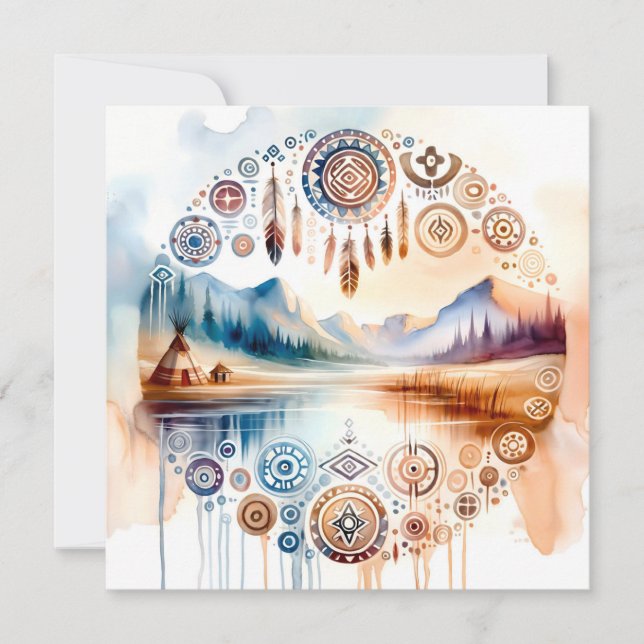 Convite Mês do Patrimônio Nativo Americano (Frente)