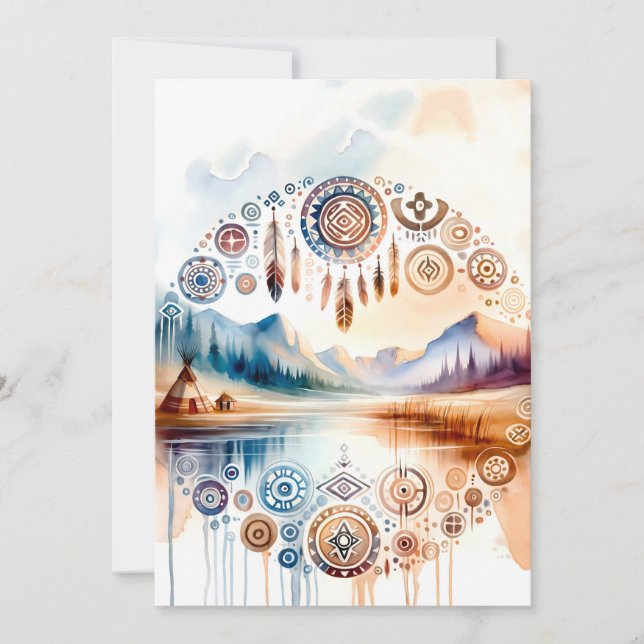 Convite Mês do Patrimônio Nativo Americano (Frente)