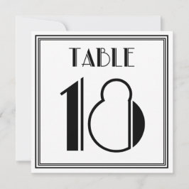 Convite Mesa Art Deco Número 18