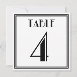 Convite Mesa Art Déco Número 4