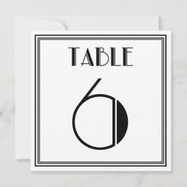 Convite Mesa Art Déco Número 6