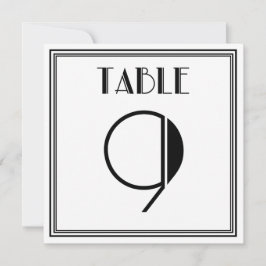Convite Mesa Art Déco Número 9