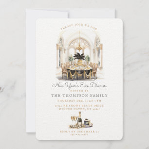 Convite Mesa da sala de jantar Janta de Vésperas de ano