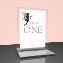 Mesa de aniversário de fada Whimy No Flat Card