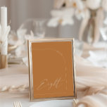 Convite Mesa de Arco do Terracota Moderno - Número de Tabe<br><div class="desc">Projetado para coordenar com a Coleção de Convite Caseiro "Arches Minimalistas". Para alterar os detalhes, clique em "Detalhes". Para mover o texto ou alterar o tamanho, a fonte ou a cor, clique em "Editar usando a Ferramenta de Design". Visualize o link de coleção nesta página para ver todos os itens...</div>