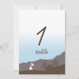 Convite Mesa de Armação de Zippline da Montanha Rústica