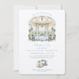 Convite Mesa Formal da Sala de Jantar | Chá de Natal