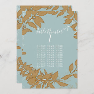 Convite Mesa Sentada Azul empoeirado e Pavimento Branco