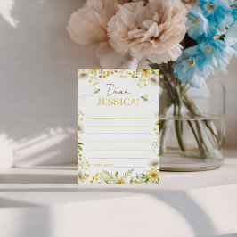 Convite Message for the Little Honey Time Capsule