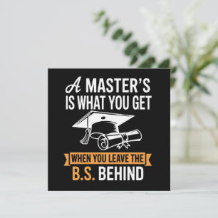 Convite Mestrado MBA Graduação de Mestrado 