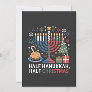 Convite Metade Natal Metade Hanukkah Christmukkah Engraçad