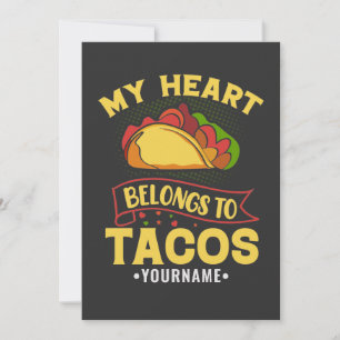 Convite Meu Coração Pertence Aos Tacos