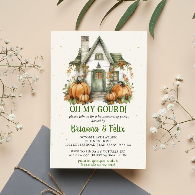 Convite Meu Deus! Festa de Halloween do lar (Criador carregado)