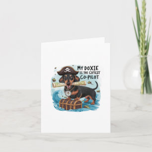 Convite Meu Doxie É O Co-Piloto Mais Fofo