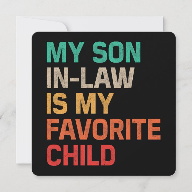 Convite Meu Filho De Direito É Meu Filho Favorito (Frente)