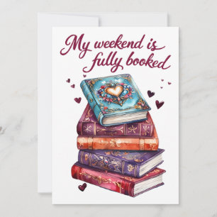 Convite Meu fim de semana está totalmente ocupado