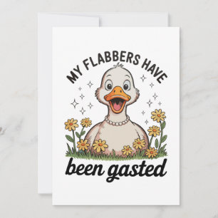 Convite Meu Flabbers Foi Gasted Ganso Humor Sarcástico
