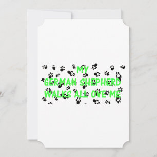 Convite Meu German shepherd Passa Por Mim