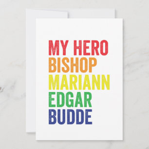 Convite Meu Herói Bispo Mariann Edgar Budde Trans LGBT